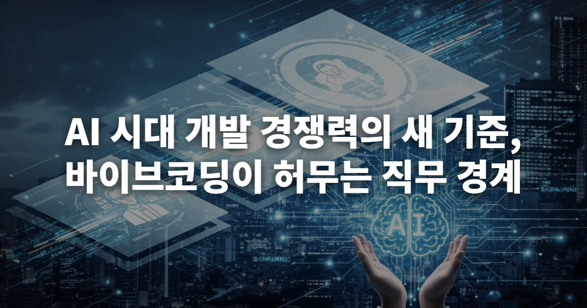AI 시대 경쟁력의 기준, 바이브코딩이 바꾸는 개발의 방식 AI 시대, 직무 경계가 허물어지는 미래 도시 풍경