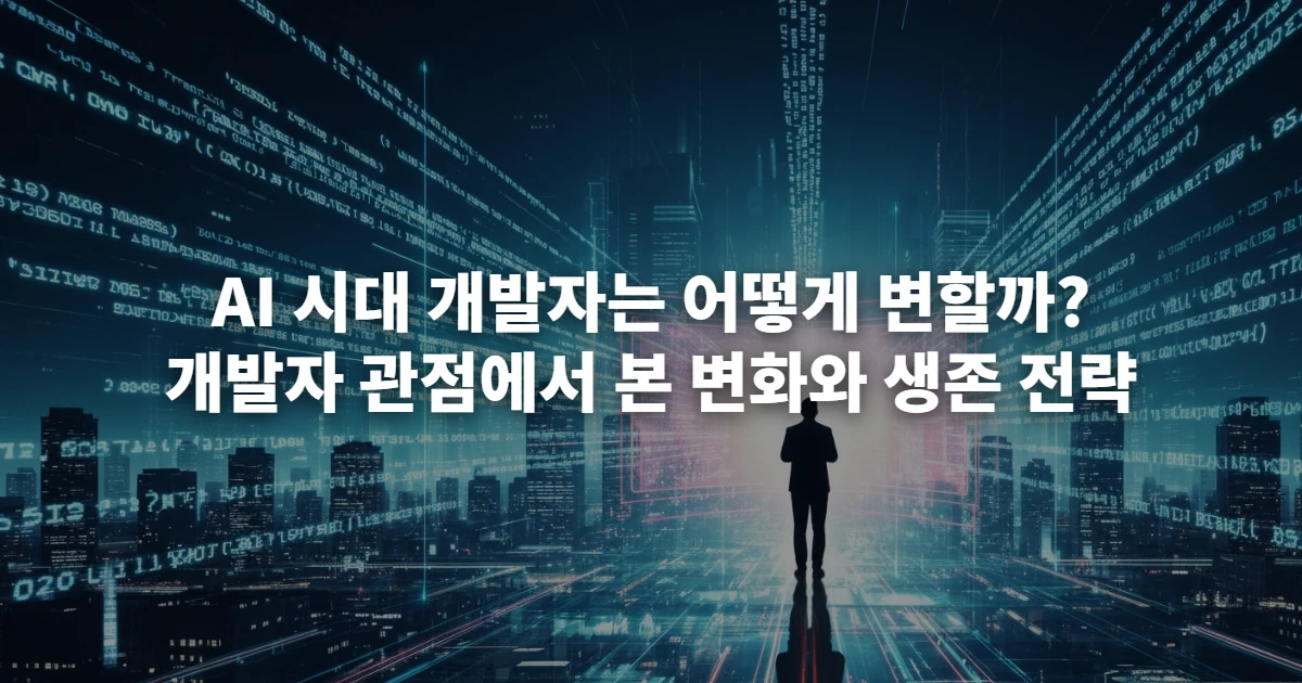 AI 시대의 변화에 맞춰 진화하는 개발자의 모습