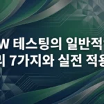 소프트웨어 품질을 상징하는 추상적이고 세련된 이미지